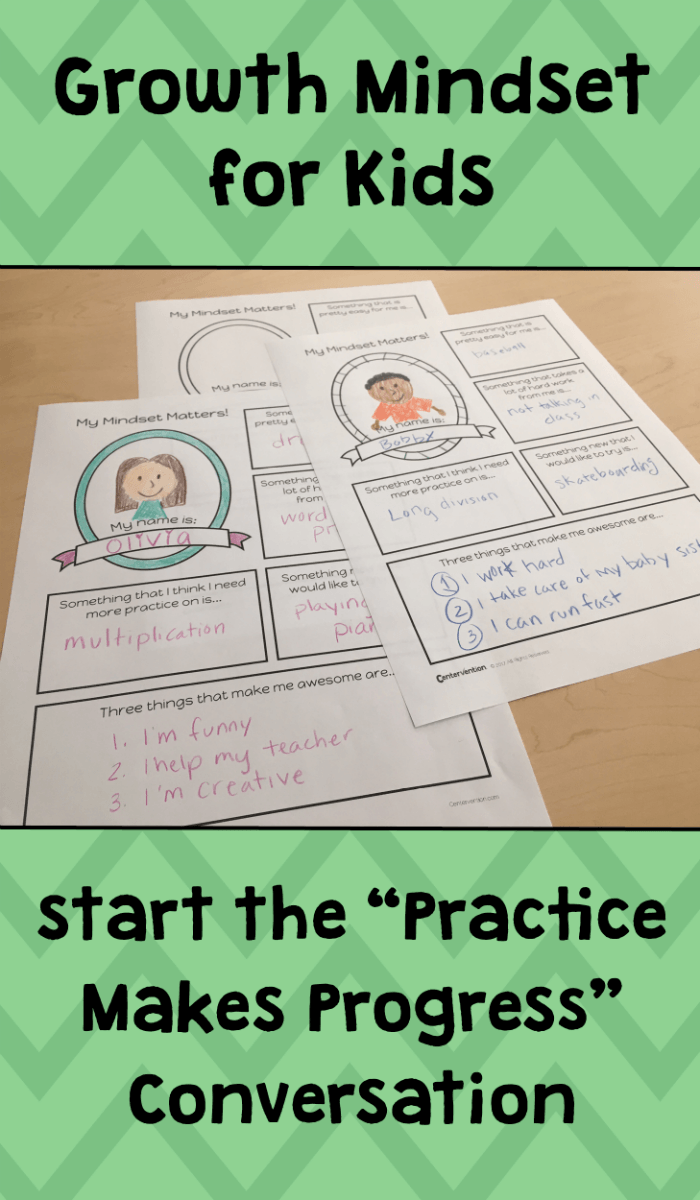 Free Printable Growth Mindset Worksheets Pdf